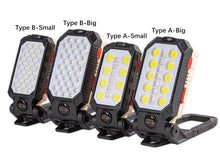 将图片加载到图库查看器，Rechargeable Adjustable USB LED Portable Charger Battery High Capacity with Digital Display LCD Screen Waterproof Flashlight COB Work Light For Repairing Outdoor Camping
