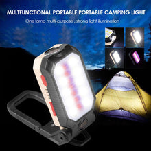 将图片加载到图库查看器，Rechargeable Adjustable USB LED Portable Charger Battery High Capacity with Digital Display LCD Screen Waterproof Flashlight COB Work Light For Repairing Outdoor Camping
