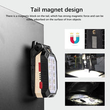将图片加载到图库查看器，Rechargeable Adjustable USB LED Portable Charger Battery High Capacity with Digital Display LCD Screen Waterproof Flashlight COB Work Light For Repairing Outdoor Camping
