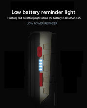 将图片加载到图库查看器，Rechargeable Adjustable USB LED Portable Charger Battery High Capacity with Digital Display LCD Screen Waterproof Flashlight COB Work Light For Repairing Outdoor Camping

