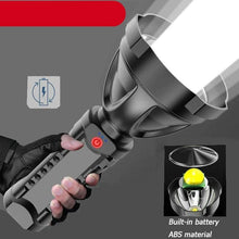 Load image into Gallery viewer, Rechargeable Adjustable USB LED Portable Rotary High Lumen Zoombale Super Strong Flashlight  Ultra-bright For Long-range  Outdoor  Camping Fishing Hiking Riding Walking Jogging Flashlight
