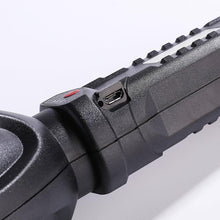 Load image into Gallery viewer, Rechargeable Adjustable USB LED Portable Rotary High Lumen Zoombale Super Strong Flashlight  Ultra-bright For Long-range  Outdoor  Camping Fishing Hiking Riding Walking Jogging Flashlight
