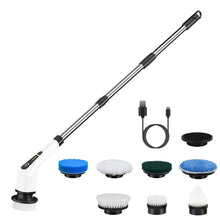 Load image into Gallery viewer, Rechargeable Electric Spin Scrubber 8 Brush Replaceable Heads 2 Speed
