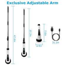 Load image into Gallery viewer, Rechargeable Electric Spin Scrubber 8 Brush Replaceable Heads 2 Speed
