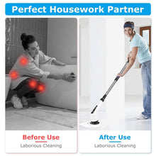 Load image into Gallery viewer, Rechargeable Electric Spin Scrubber 8 Brush Replaceable Heads 2 Speed
