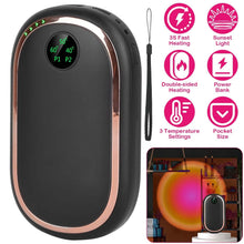 Load image into Gallery viewer, Rechargeable Hand Heater Pocket Warmer Power Bank with Digital Display
