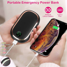 Load image into Gallery viewer, Rechargeable Hand Heater Pocket Warmer Power Bank with Digital Display
