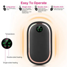 Load image into Gallery viewer, Rechargeable Hand Heater Pocket Warmer Power Bank with Digital Display
