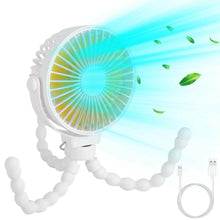 Load image into Gallery viewer, Rechargeable Handheld Fan with Flexible Tripod
