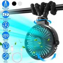 Load image into Gallery viewer, Rechargeable Handheld Fan with Flexible Tripod
