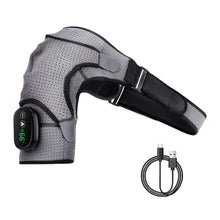 Load image into Gallery viewer, Rechargeable Heated Shoulder Wrap Massager Shoulder Brace Support with 3 Heating Levels
