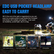将图片加载到图库查看器，Rechargeable High Lumen Super Bright Powerful LED CREE XP-L HI  Flashlight Magnetic Water &amp; Impact Resistant Handheld Flashlights  For Outdoor Camping Hiking Riding
