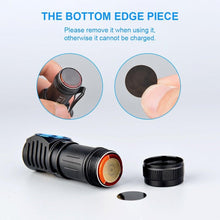 将图片加载到图库查看器，Rechargeable High Lumen Super Bright Powerful LED CREE XP-L HI  Flashlight Magnetic Water &amp; Impact Resistant Handheld Flashlights  For Outdoor Camping Hiking Riding
