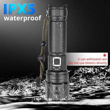 Load image into Gallery viewer, Rechargeable LED Flashlight High Lumen USB Ultra Bright Adjustable Powerful Zoomable Flashlight Water Resistant For  Daily Household and Outdoor Camping Hiking Riding Running
