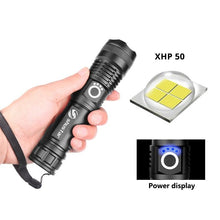 Load image into Gallery viewer, Rechargeable LED Flashlights Waterproof Hnadheld Super Bright High Lumens  Zoomable Powerful Lamp Bead Flashlight Torch For Outdoor &amp; Indoor Camping Running Fishing Hiking Lamp
