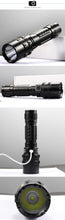 Load image into Gallery viewer, Rechargeable  LED Tactical Flashlights Waterproof Powerful High Lumen Super  Bright Power LED Aluminum Flashlight For Hiking Outdoor Camping Fishing Jogging Running HouseholdPowerful Light
