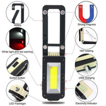 Load image into Gallery viewer, Rechargeable Magnetic Folding LED Outdoor Light
