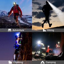 Load image into Gallery viewer, Rechargeable Powerful USB LED High Lumen Headlamp Ultra-Light Bright Headlight Waterproof Sensor Head Light  For Outdoors Camping Running Hiking Biking Fishing

