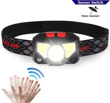 Load image into Gallery viewer, Rechargeable Powerful USB LED High Lumen Headlamp Ultra-Light Bright Headlight Waterproof Sensor Head Light  For Outdoors Camping Running Hiking Biking Fishing
