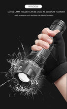 Load image into Gallery viewer, Rechargeable Tactical Flashlight USB LED High Quality Zoomable Torchlight High Lumen Super Bright Flashlight Waterproof Flashlight For Outdoor  Best Camping Hiking Riding Flashlight
