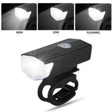 将图片加载到图库查看器，Rechargeable USB Bike Light Bicycle Front Rear Back Taillight Cycling Headlight Bicycle Lamp Flashlight Powerful Front And Back Lights Bicycle Accessories For Night Riding Cycling Safety Best Headlight With USB Tail
