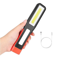 Load image into Gallery viewer, Rechargeable USB LED Work Lights Bright Flashlight and Work Light with Clip and Magnetic Base and Rotatable Clip  Magnetic Flashlight For Working Inspection Camping Car Repair Maintenance
