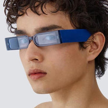 Load image into Gallery viewer, Rectangle Retro Sunglasses Trendy Small Rectangle Sunglasses Women Men Vintage Thick Frame Small Square Glasses n Small Glasses For  Men Modern Design Lightweight Frames Sunglasses For Summer
