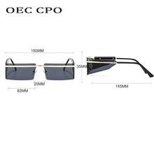 Load image into Gallery viewer, Rectangle Sunglasses Frameless Glasses Classic New Small Rimless Sunglasses For Women New Fashionable Square Sunglasses For Men New Eyewear Retro Rectangle Shape Glasses For Female In New Shades
