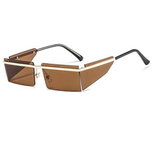 Load image into Gallery viewer, Rectangle Sunglasses Frameless Glasses Classic New Small Rimless Sunglasses For Women New Fashionable Square Sunglasses For Men New Eyewear Retro Rectangle Shape Glasses For Female In New Shades
