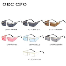 Load image into Gallery viewer, Rectangle Sunglasses Frameless Glasses Classic New Small Rimless Sunglasses For Women New Fashionable Square Sunglasses For Men New Eyewear Retro Rectangle Shape Glasses For Female In New Shades
