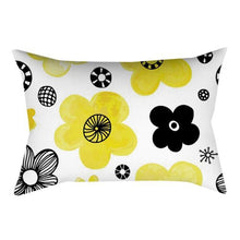 将图片加载到图库查看器，Rectangle Yellow Pillow Case Sofa Car Seat Cushion Cover Home Textile Modern Decorative Geometric Outdoor Pillow Cushion Covers Case For Couch Living Room Fashion Pillowcase 30x50CM
