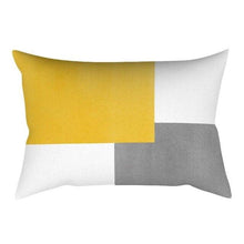 将图片加载到图库查看器，Rectangle Yellow Pillow Case Sofa Car Seat Cushion Cover Home Textile Modern Decorative Geometric Outdoor Pillow Cushion Covers Case For Couch Living Room Fashion Pillowcase 30x50CM
