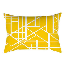 将图片加载到图库查看器，Rectangle Yellow Pillow Case Sofa Car Seat Cushion Cover Home Textile Modern Decorative Geometric Outdoor Pillow Cushion Covers Case For Couch Living Room Fashion Pillowcase 30x50CM
