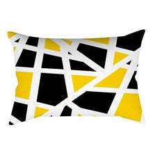 将图片加载到图库查看器，Rectangle Yellow Pillow Case Sofa Car Seat Cushion Cover Home Textile Modern Decorative Geometric Outdoor Pillow Cushion Covers Case For Couch Living Room Fashion Pillowcase 30x50CM
