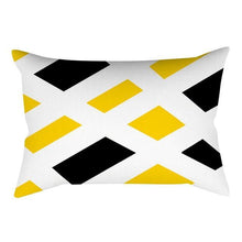 将图片加载到图库查看器，Rectangle Yellow Pillow Case Sofa Car Seat Cushion Cover Home Textile Modern Decorative Geometric Outdoor Pillow Cushion Covers Case For Couch Living Room Fashion Pillowcase 30x50CM
