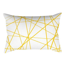 将图片加载到图库查看器，Rectangle Yellow Pillow Case Sofa Car Seat Cushion Cover Home Textile Modern Decorative Geometric Outdoor Pillow Cushion Covers Case For Couch Living Room Fashion Pillowcase 30x50CM
