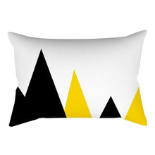 将图片加载到图库查看器，Rectangle Yellow Pillow Case Sofa Car Seat Cushion Cover Home Textile Modern Decorative Geometric Outdoor Pillow Cushion Covers Case For Couch Living Room Fashion Pillowcase 30x50CM
