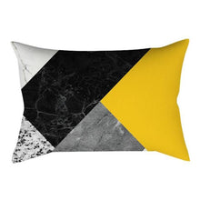 将图片加载到图库查看器，Rectangle Yellow Pillow Case Sofa Car Seat Cushion Cover Home Textile Modern Decorative Geometric Outdoor Pillow Cushion Covers Case For Couch Living Room Fashion Pillowcase 30x50CM
