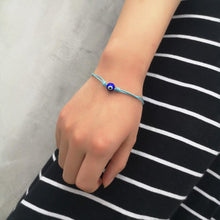 将图片加载到图库查看器，Red String Bracelets Simple Lightweight Bracelet Handmade Braided Rope Blue Eye Charm Jewelry For Women Children Handmade Braided Rope Matching Bracelet Adjustable Blue Eye Charm Bracelets For Men And Women

