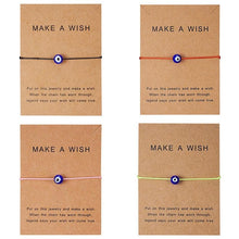 将图片加载到图库查看器，Red String Bracelets Simple Lightweight Bracelet Handmade Braided Rope Blue Eye Charm Jewelry For Women Children Handmade Braided Rope Matching Bracelet Adjustable Blue Eye Charm Bracelets For Men And Women
