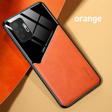 Load image into Gallery viewer, Redmi Note10 Pro Case Leather Car Magnetic Holder Cover For Xiaomi Redmi Note 10 11 Pro 11S 10S 10T Soft Frame Shockproof Luxury Pattern Leather Slim Protective Case
