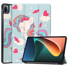 将图片加载到图库查看器，Redmi pad 2022 10.6 For Tablet Xiaomi Pad 5 Case Kids Folding Smart Cover Leather Protective Cover Mi Pad 5 Pro Case Stand Function Leather Case Cover Printed High Quality Leather Protective Cover
