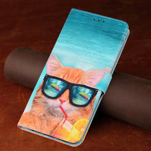 Load image into Gallery viewer, Redmi9T Magnetic Leather Phone Case on For Xiaomi Redmi 9T 9AT 9A 9C NFC Redmi9 9 T A Power 9Prime Wallet Book Cute Cover Colorful Premium Leather Wrist Strap Viewing Stand Magnetic Folio Inner Protective Flip Cover

