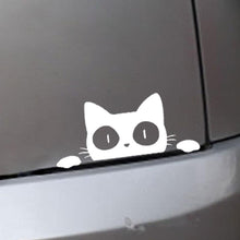 将图片加载到图库查看器，Reflective Peeking Cat Animal Car Styling Decorative Stickers Auto Window Decals Reflective PET Cartoon Car Vinyl Sticker Decal Car Accessories  Cat Watching Vinyl Reflective Decals Waterproof Funny Self-Adhesive for Car Window Bumper Laptop Motorcycle
