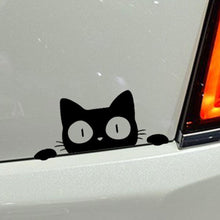 将图片加载到图库查看器，Reflective Peeking Cat Animal Car Styling Decorative Stickers Auto Window Decals Reflective PET Cartoon Car Vinyl Sticker Decal Car Accessories  Cat Watching Vinyl Reflective Decals Waterproof Funny Self-Adhesive for Car Window Bumper Laptop Motorcycle
