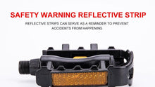 将图片加载到图库查看器，Reflective Setting On Both Sides All-aluminum Large Pedal Bicycle Universal Non-slip Pedal Riding Equipment Bike Pedals Mountain Road Bicycle Flat Pedal-Universal Lightweight Aluminum Alloy Platform Pedal For Travel Cycle-Cross The Road
