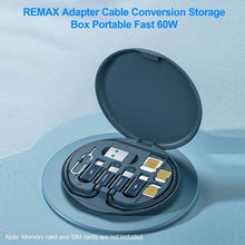 Load image into Gallery viewer, Remax Cable Adapter Storage Box Phone Holder
