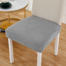 将图片加载到图库查看器，Removable Washable Anti-Dust Dinning Room Chair Seat Cushion Elastic Solid Printed Seat Cover For Chair Slipcovers For Dining Room Chair Protector Chair Cover Thick Stretch Chair Cover Removable Washable Dining Room Chair Protector Cover Seat Slipcover
