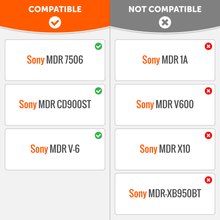 将图片加载到图库查看器，Replacement Earpads For Sony MDR 7506
