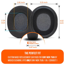 将图片加载到图库查看器，Replacement Earpads For Sony MDR 7506
